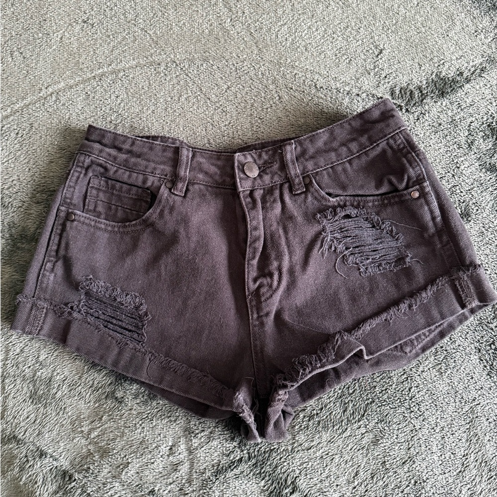 Kendall & Kylie Black Jean Shorts